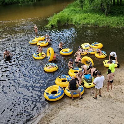 Swim rings at Duggans family campground & Canoe Livery